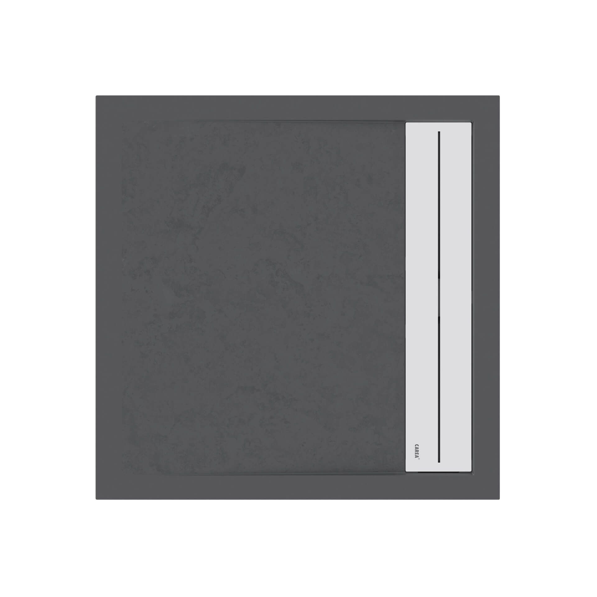 Dark Grey Shower Tray Silo CGI
