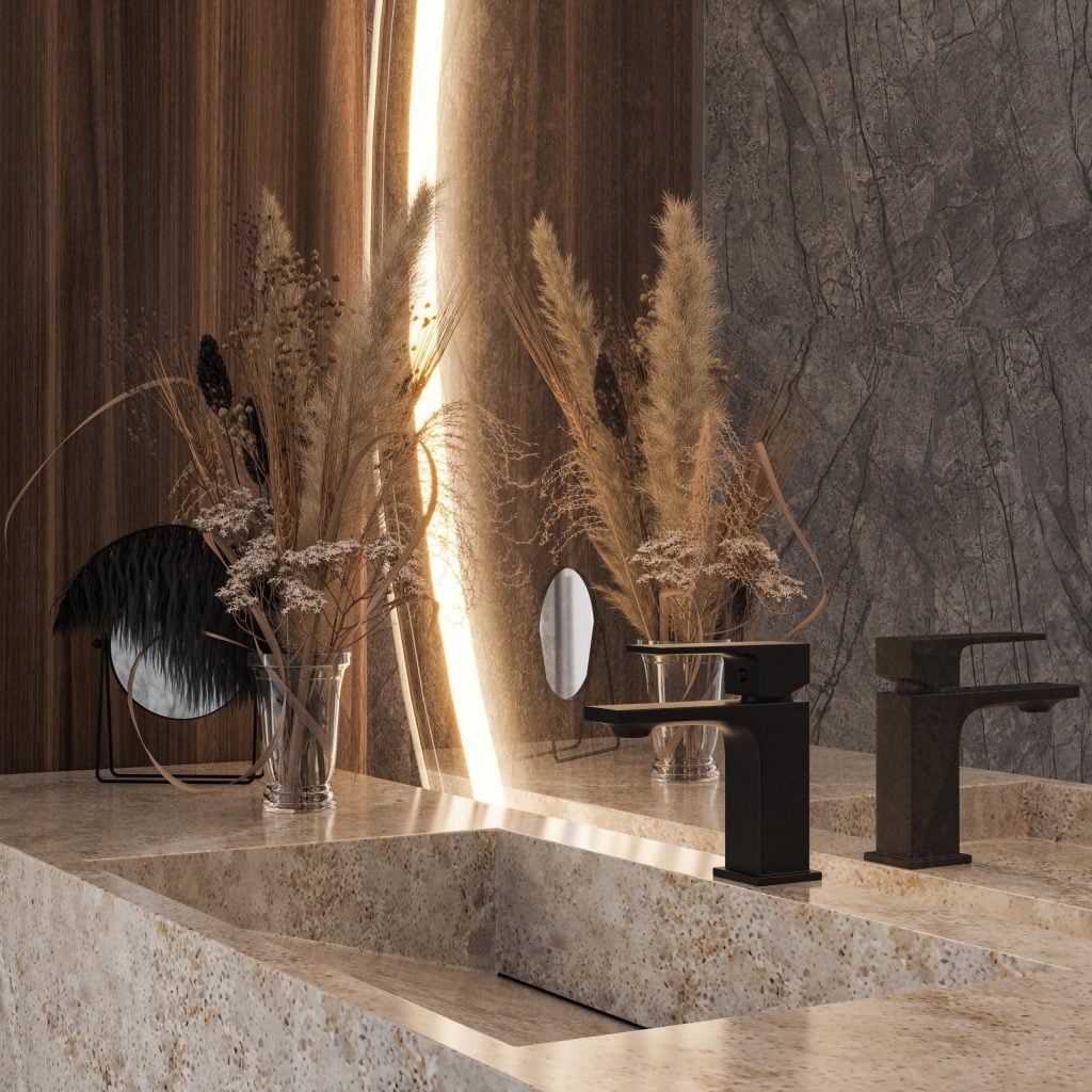 Photorealistic 3D Interior Rendering of Modern Bathroom Design
