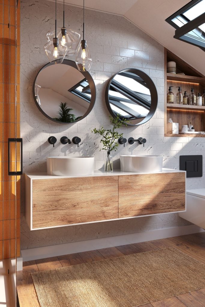 Photorealistic 3D Bathroom Interior Rendering