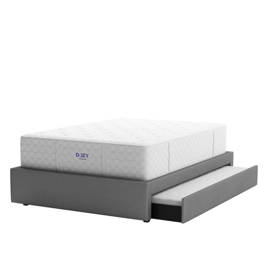 3D Furniture Rendering of Modern Bed with Storage