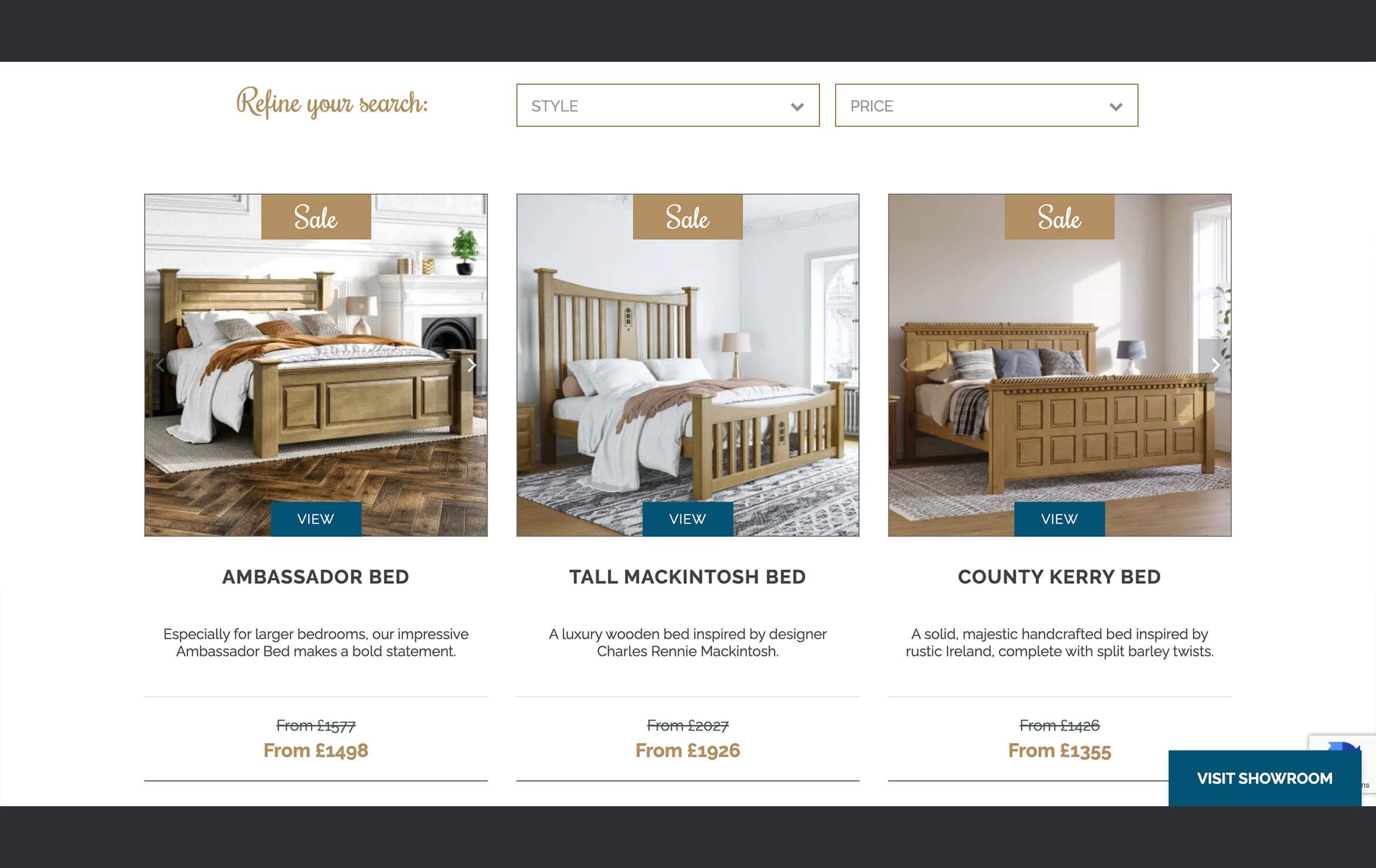 Bedroom Furniture Rendering for a Product Page
