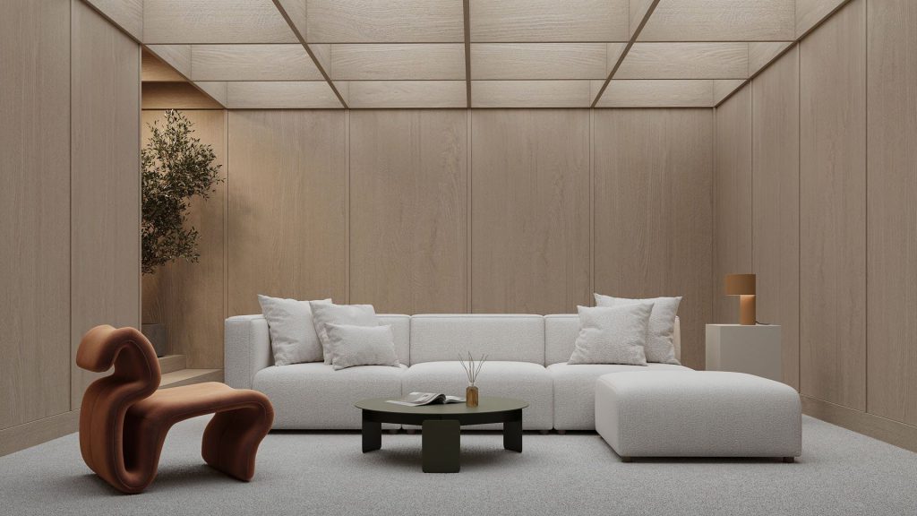 3D Interior Visualization of Modern Furniture