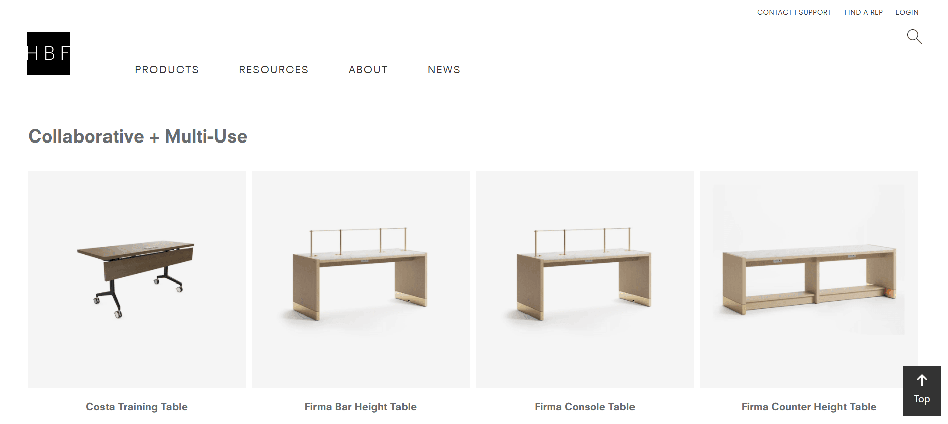 Furniture Rendering for HBF Website Product Listing