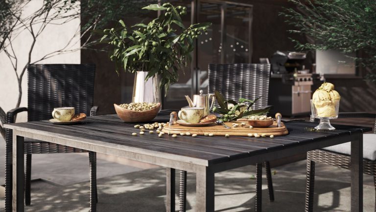 Tables and Chairs CGI Rendering