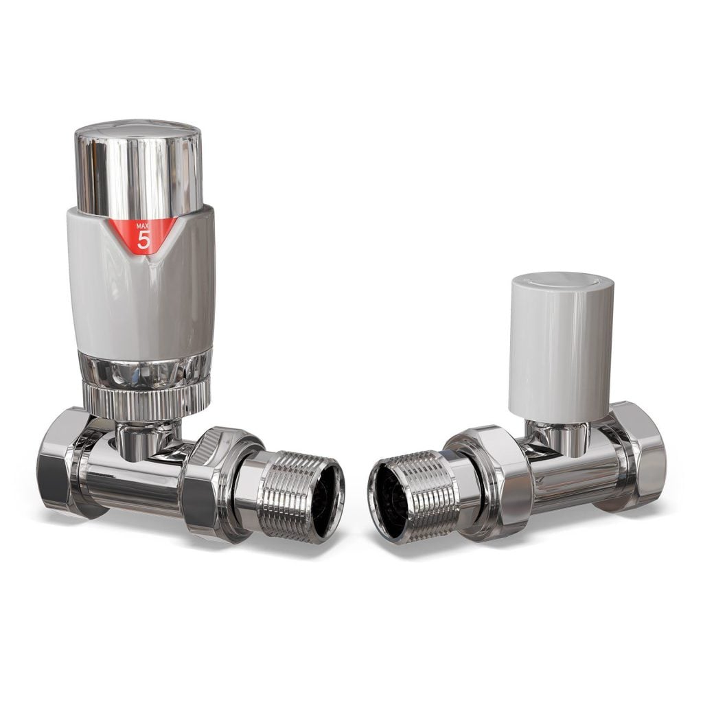 3D Product Rendering of Chrome Valves – High-Quality Visualization