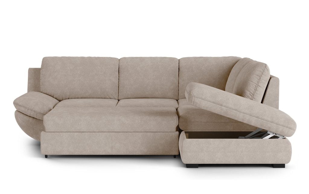 Realistic 3D Furniture Rendering of a Sofa with Storage