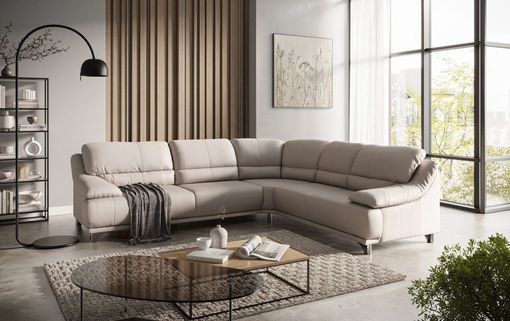 3D Interior Visualization of trendy Living Room with fittings