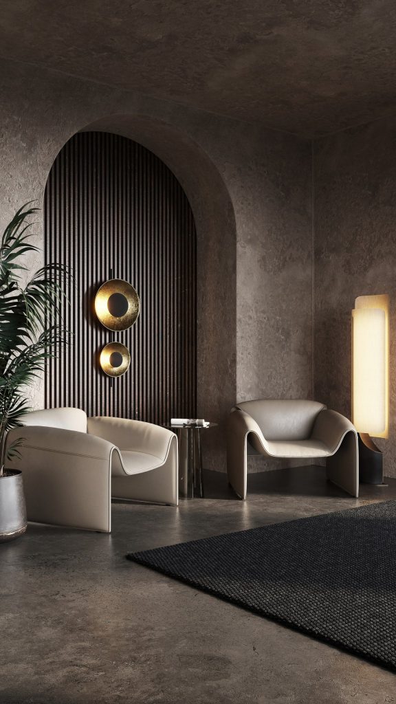 3D Interior Visualization of trendy fittings