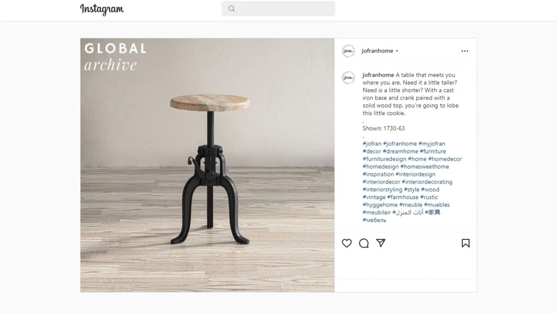 CG Shots of a Wood Table for SMM