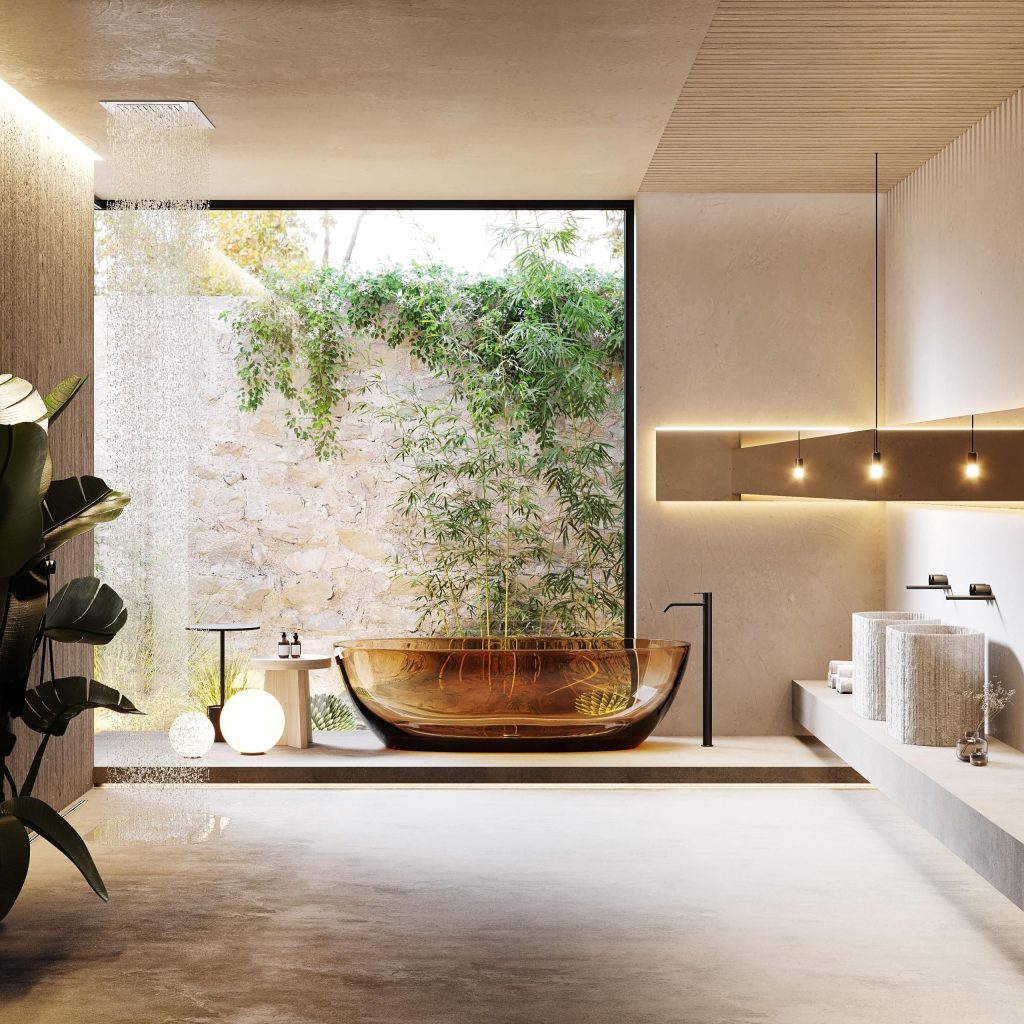 Photorealistic 3D Interior Rendering of Modern Bathroom