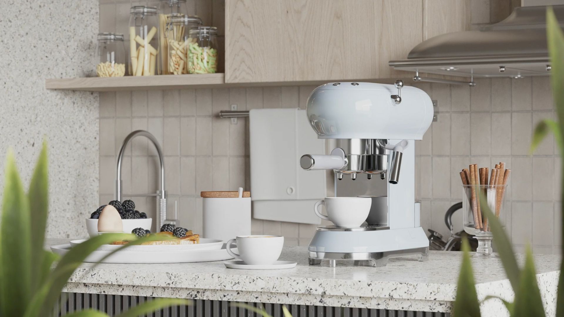 3D Animation of a Coffee Machine