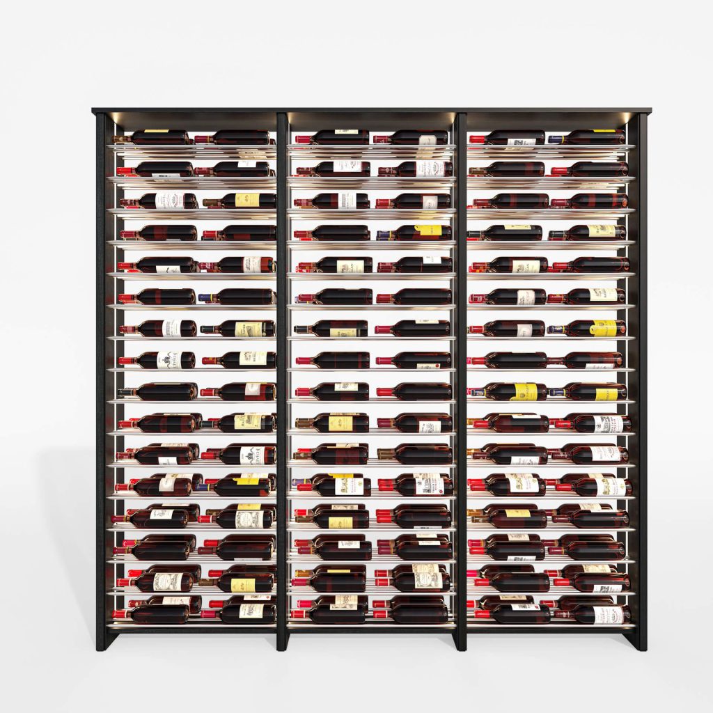 3D Furniture Rendering of Wine Rack – High-Quality Visualization