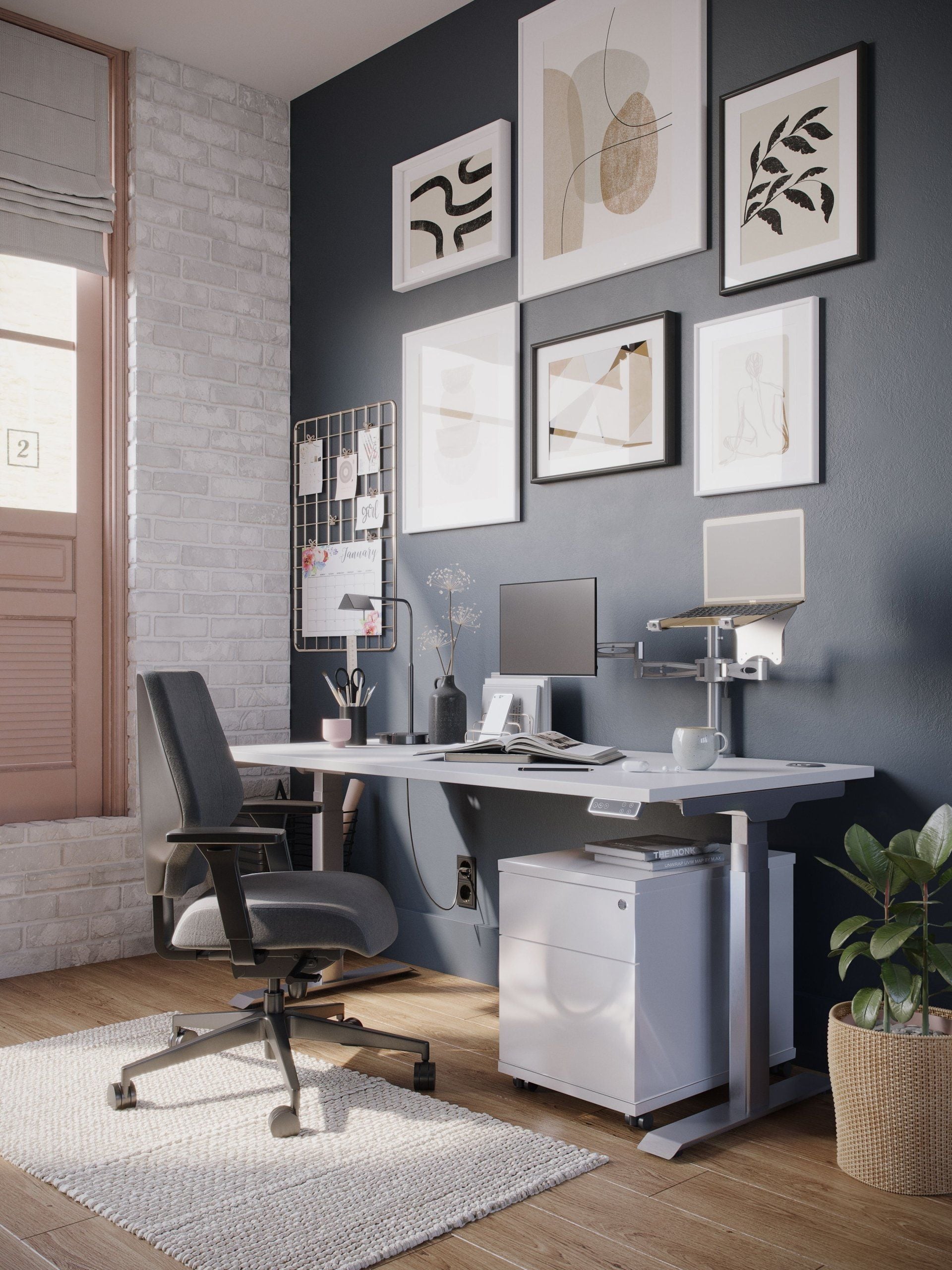 Work Station 3D Rendering