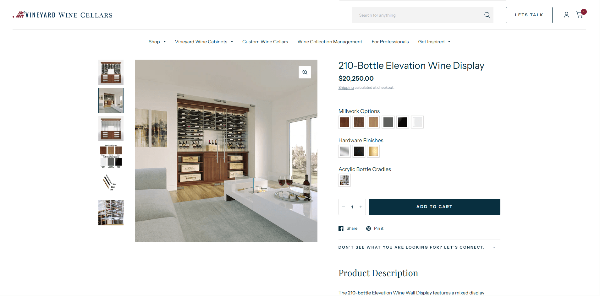 Wine storage promotion shows a configurable bottle display installed in a bright living room through 3D rendering