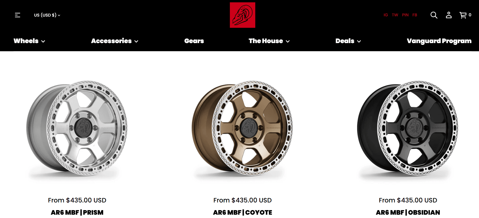 Screenshot of the WheelTechGP website featuring automotive 3D rendering and CGI solutions