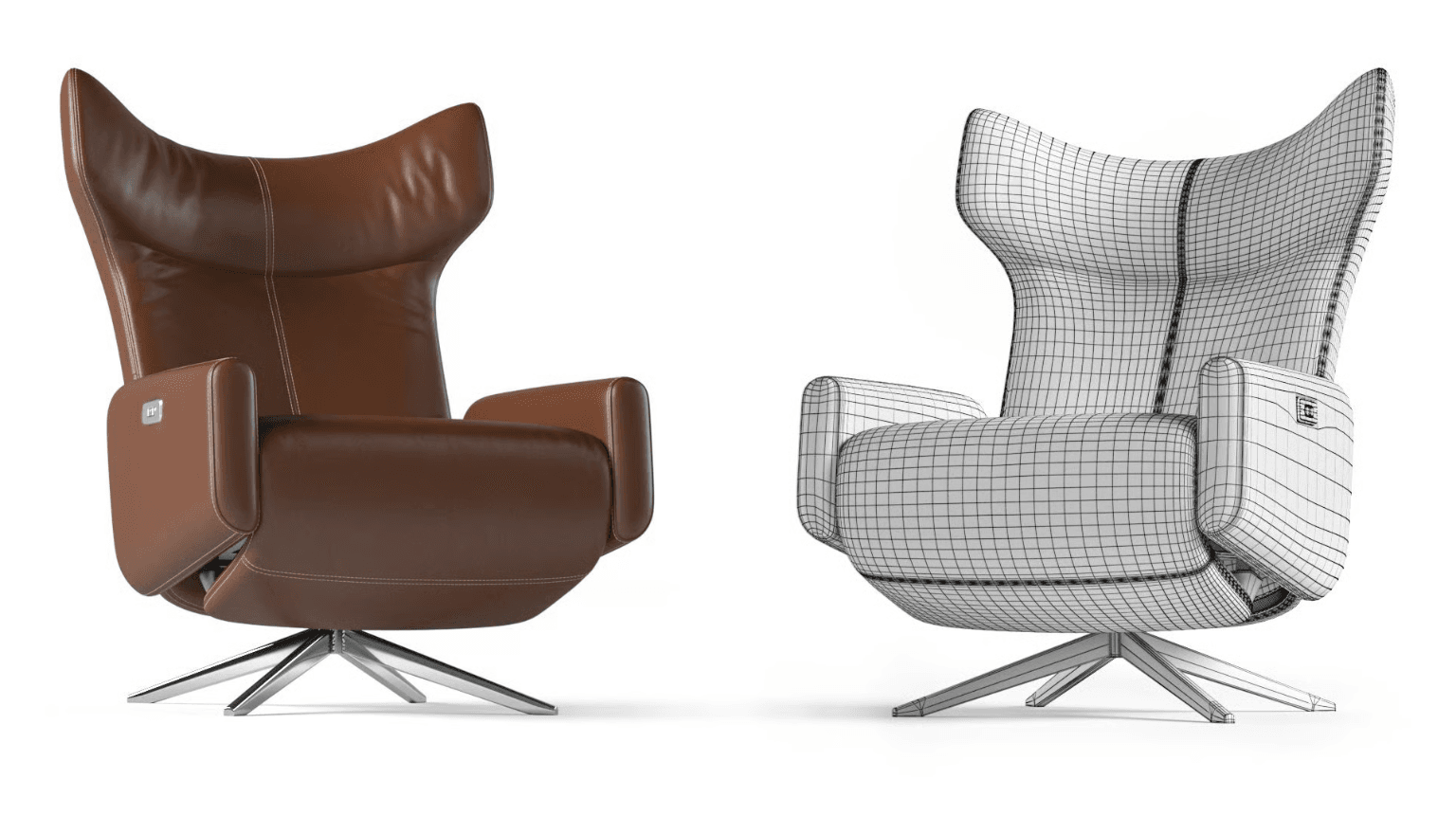 CAD files, dimensions, and material references for furniture 3D visualization