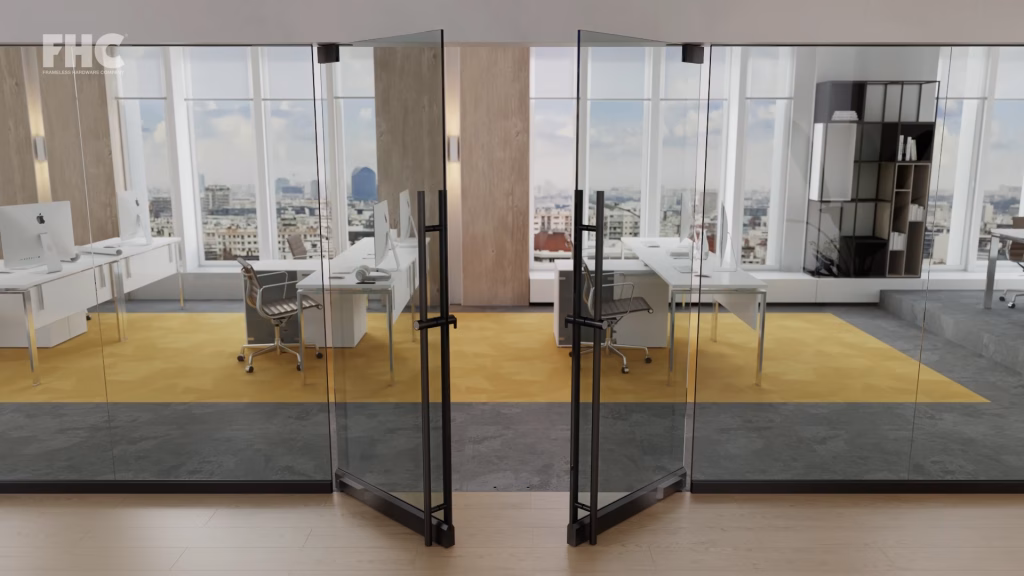 3D Product Explainer for Frameless Glass Door Rail System
