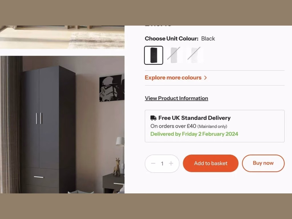 Storage and Wardrobe Listings