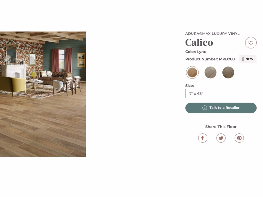Product Pages and Colorways