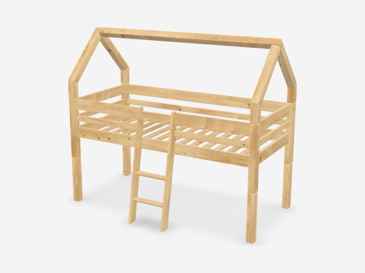 Kids house bed 3D model for AR, available as GLB and USDZ