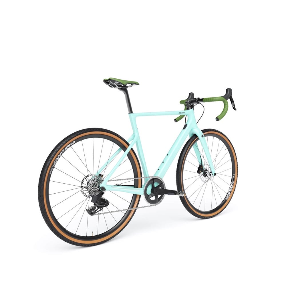Cannondale SuperSix Evo — rear three-quarter view