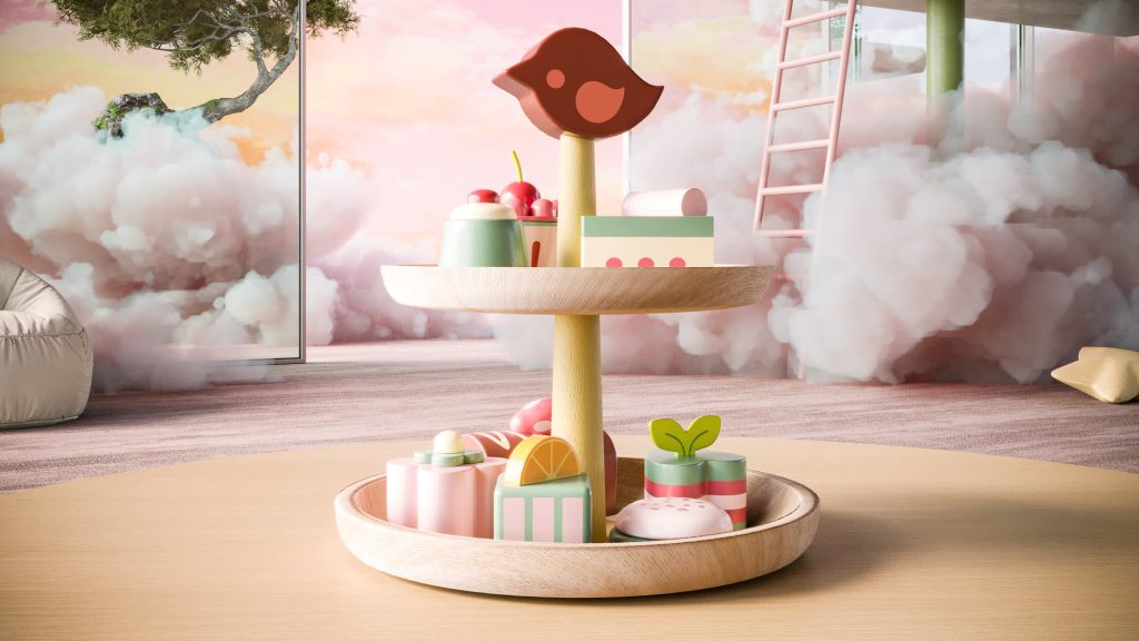 Tea sets, play kitchens & make-believe scenes