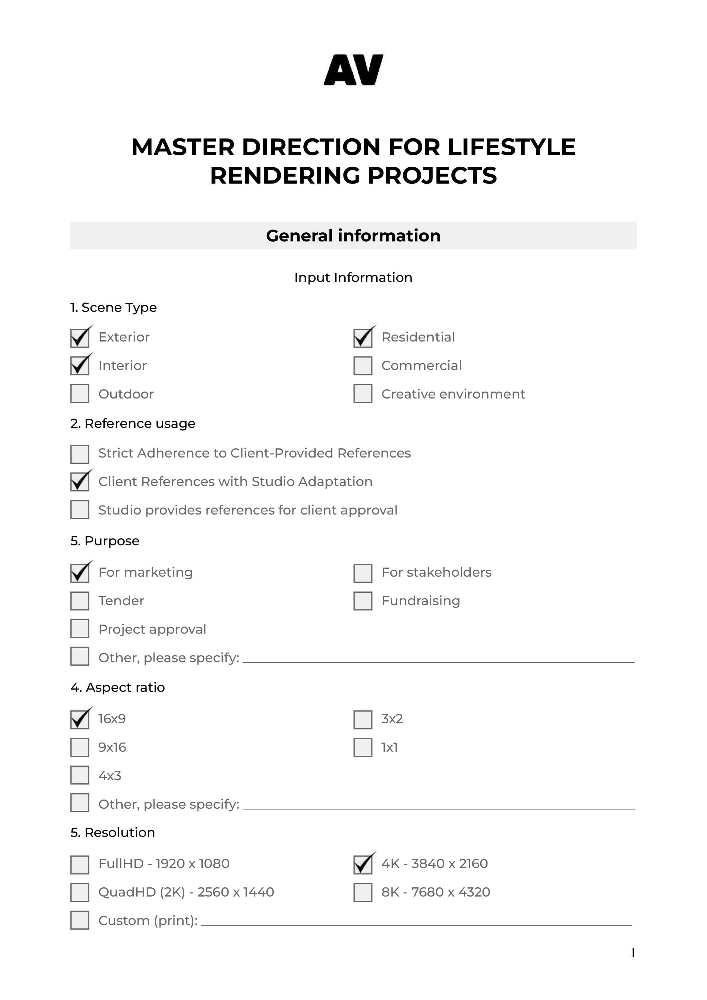 Lifestyle brief