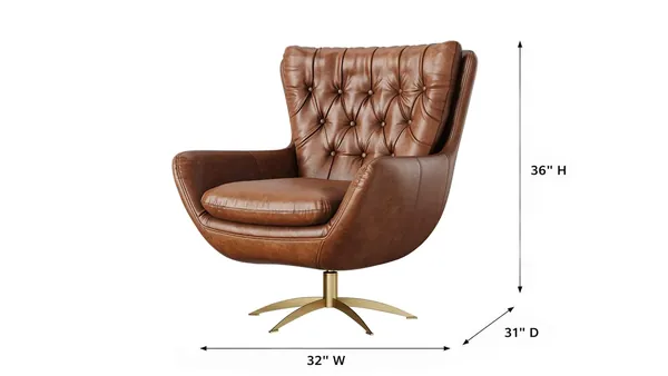 Product dimensions 3D render with measurements